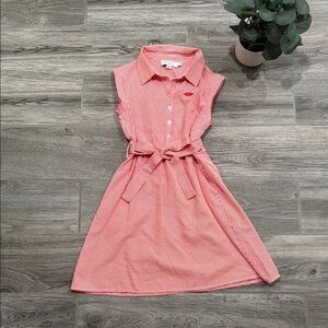 MOLLY BRACKEN Girl’s Red Striped Dress (Mini Molly)